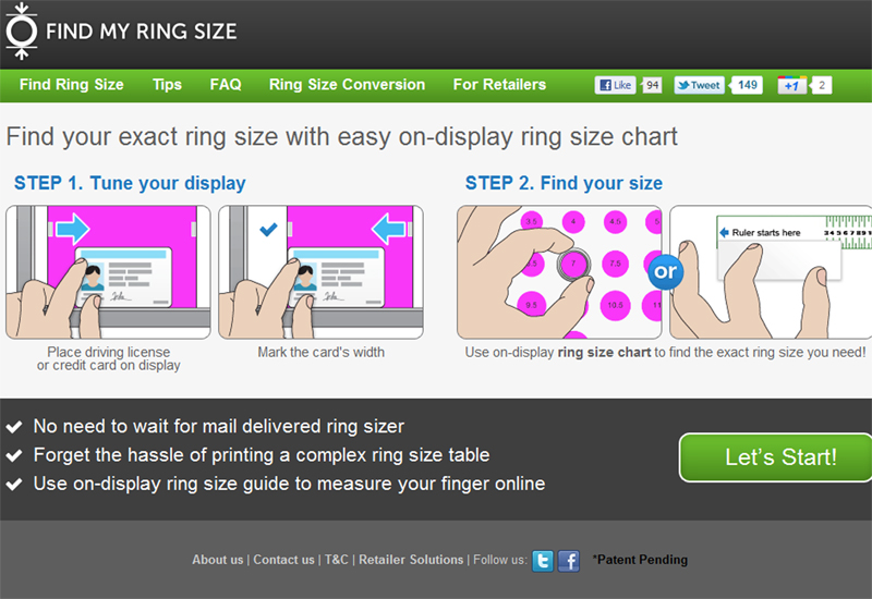 UK Ring Sizer Gauge to Measure Finger SIze | eBay