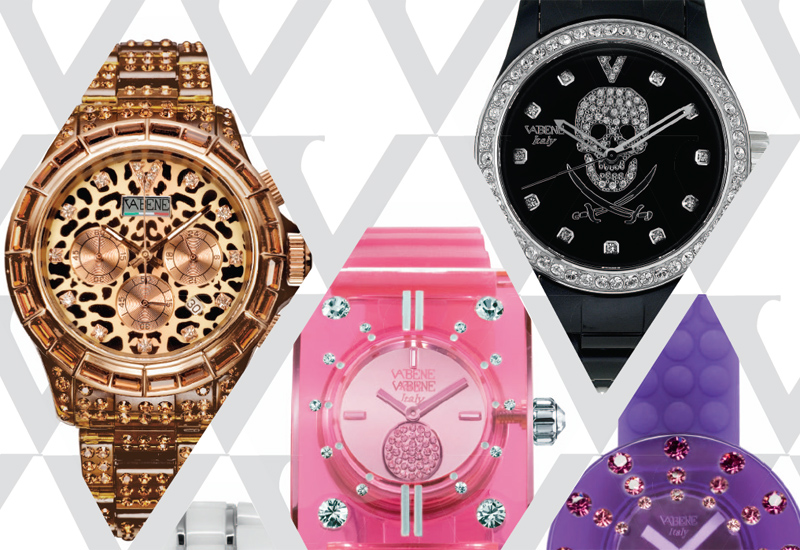 VABENE ウォッチ Vabene Superstar Clear Gold w/Rhinestone Bezel Luxury