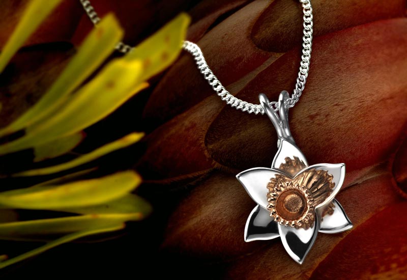 Clogau Silver And 9ct Rose Gold Dwynwen Opal Necklace - R4813 | F.Hinds  Jewellers