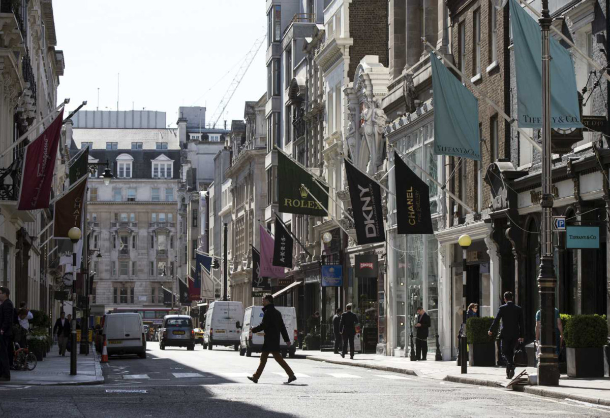 New Bond Street loses crown as the most expensive shopping street