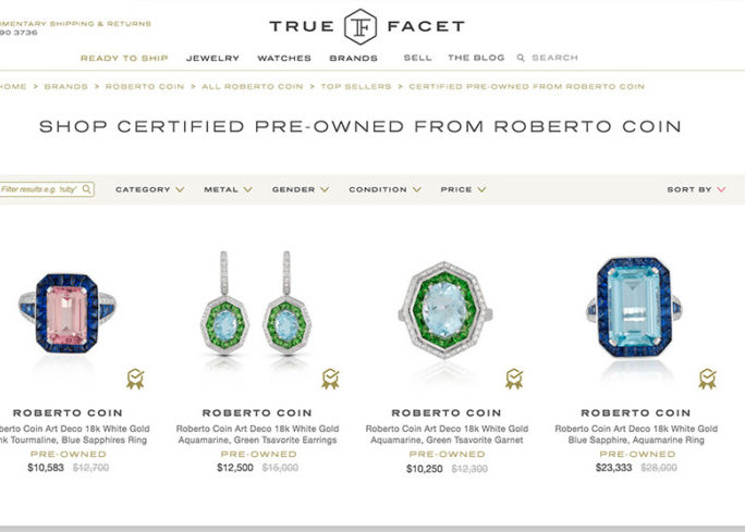 Pre owned jewelry online discount