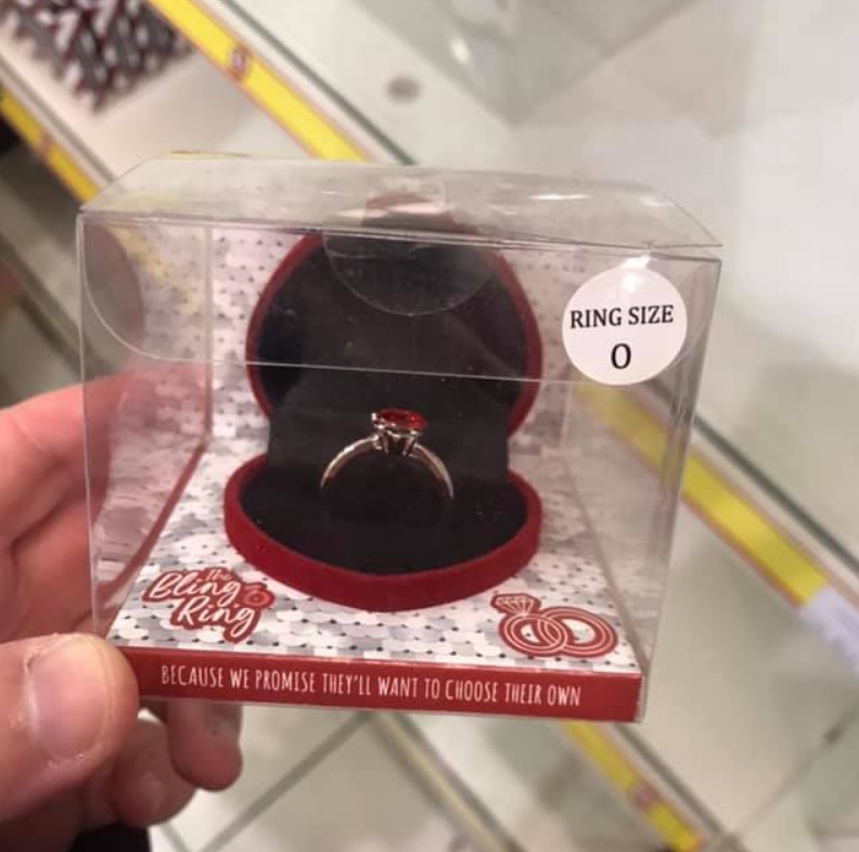 Poundland cheap engagement ring