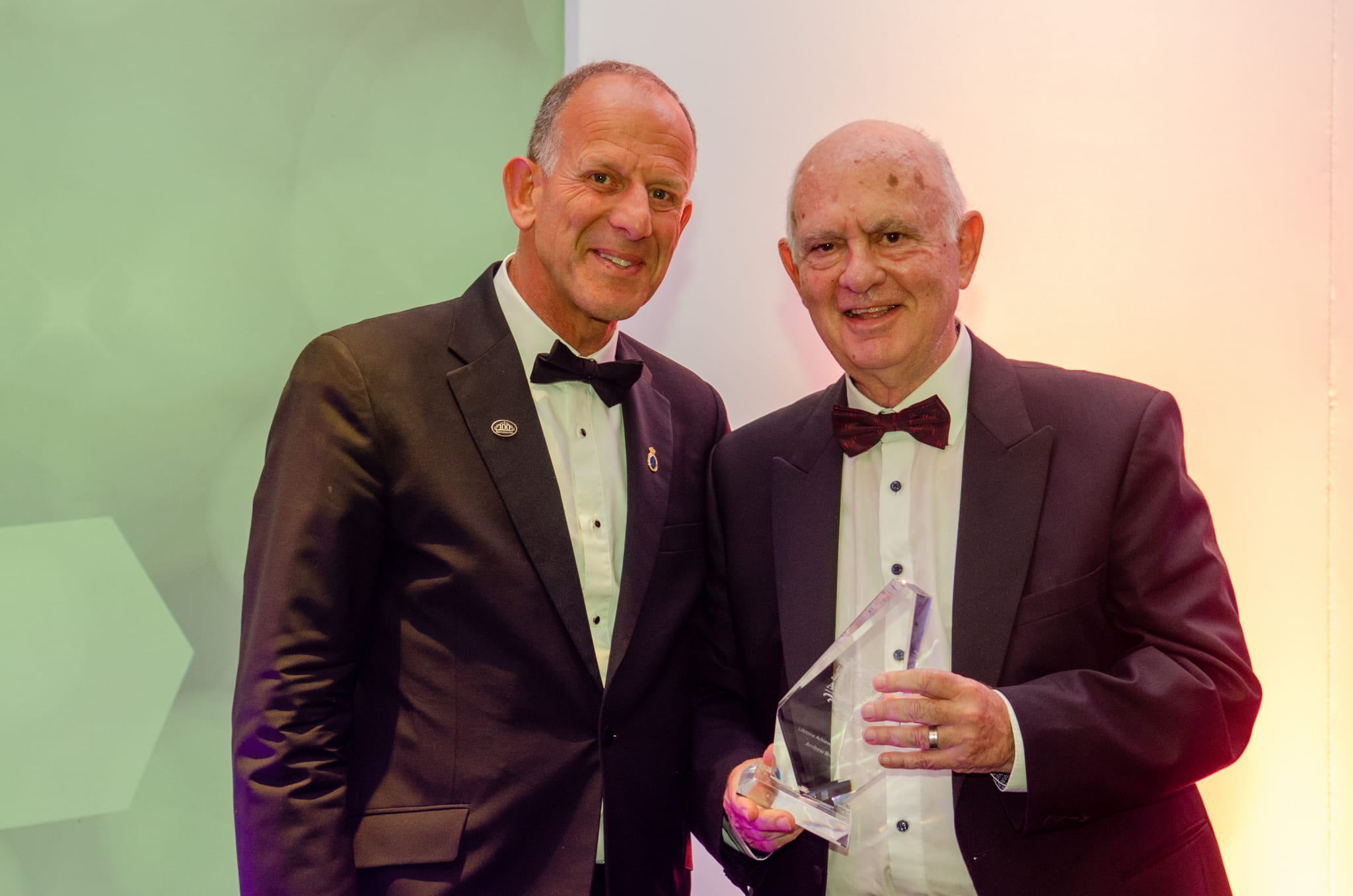 Andrew Brown MBE receives standing ovation as 57 years’ service to the