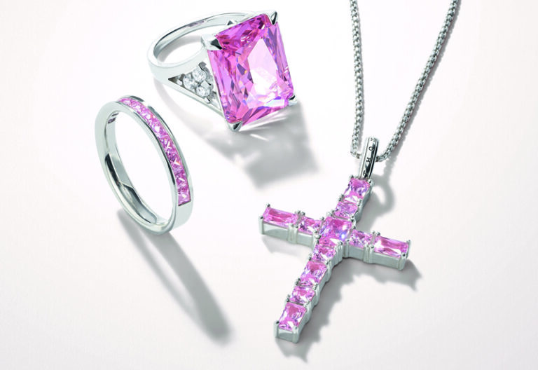 Thomas Sabo Pink Silk Cord Necklace