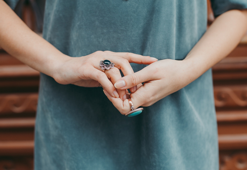 Rough cut sales gemstone rings