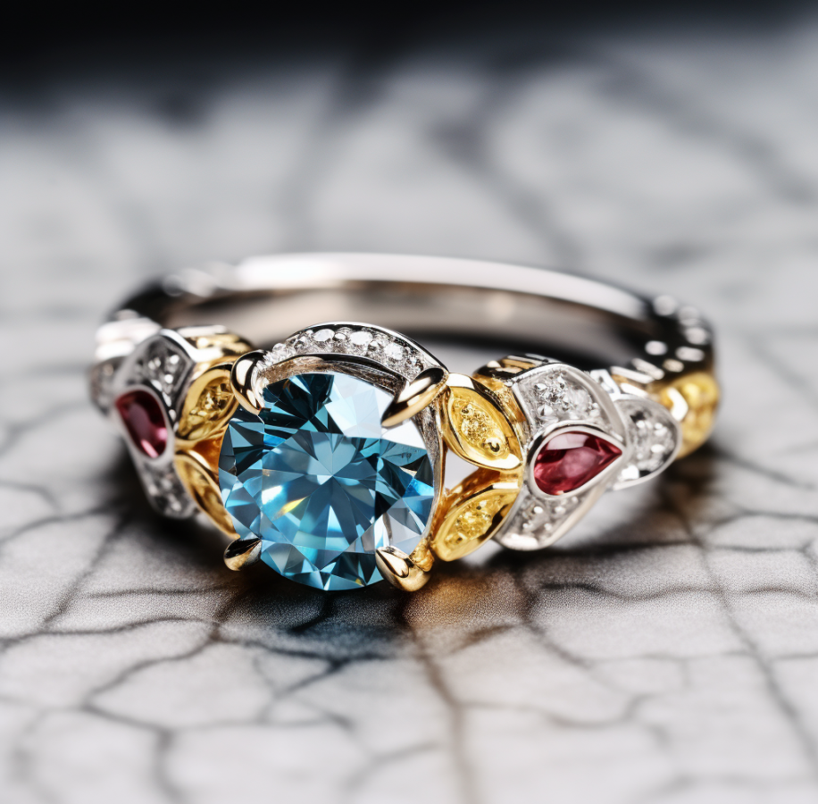 Red white and blue engagement ring outlet