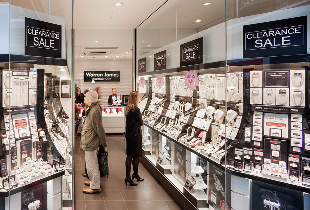 Shopping Centre Warren James Number Jewellery Retailers Warren James  Jewellery Shop James Warren